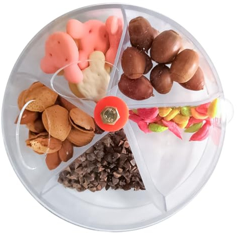 ZONADAH Rueda de alimentación para loros y pájaros, 13 cm, transparente, bola de alimentación para pájaros, rueda giratoria, crecimiento inteligente, sistemas de alimentación para periquitos,
