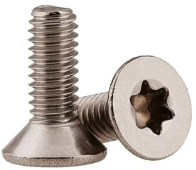 50pcs/Batch Pure Titanium countersunk Head Plum Screws Titanium Alloy Oval Hexagon Screws M1.6/M2/M2.5M3/M4/M5(T5,M1.6x4 Ti Alloy)