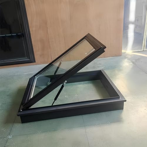Lucernari personalizzabili Finestra per tetto, finestre con vetro temperato a due strati, illuminazione sotterranea, finestra per pozzetto su tetti in alluminio, finestre sostitutive per abitazioni(45