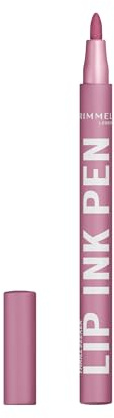 Rimmel Thrill Seeker Lip Ink Pen, 200 Pink Candy, Lipstick, Pen-Like Precision Applicator, Kiss-Proof & Transfer-Proof, Buildable Colour, Vegan Formula, 1.7ml
