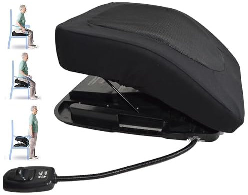 Sollevatore Per Sedia Supporto Divano Sedile elettrico portatile con cuscino di sollevamento per anziani, fino a 125 kg, autoalimentato, con maniglia integrata in memory foam, aiuta persone