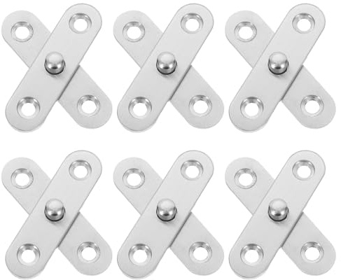 Yardenfun 20 pezzi Cerniere Nascoste Inox per Porte e Finestre Cardini Pivot Girevoli Gradi con Perno Superiore e Inferiore Resistenti e Versatili per Mobili e Armadi