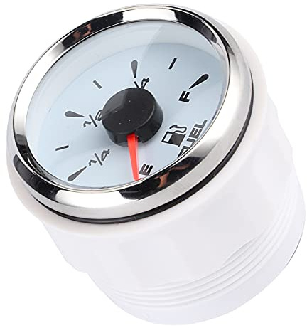 Generic Display del Livello del Carburante da 2 Pollici e 190 Ohm con Retroilluminazione a 8 Colori, Indicatore Affidabile del Livello del Serbatoio Dell'olio per la Sicurezza di Guida, Adatto per