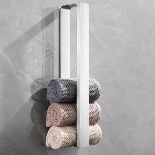Gsocel Toalleros de Baño sin Taladro 42cm, Acero Inoxidable 304 Plateado