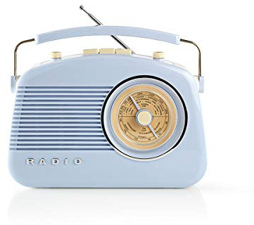 Nedis FM Radio 4.5 W Blue Handle