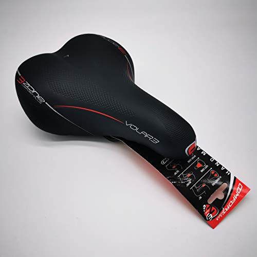 Sattel Selle Bassano Volare L 3 Zonen Comfort Plus Damen Fahrrad Lady Schwarz City/Trekking