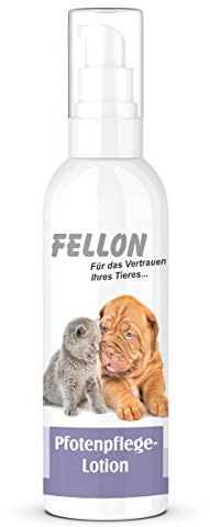 Fellon Pfotenpflege für Hund & Katze - Pfotenbalsam für weiche & gepflegte Pfoten - Spendet Feuchtigkeit, fördert die Wundheilung - Pfotenschutz & -Pflege für alle Katzen & Hunde - Lotion, 100 g