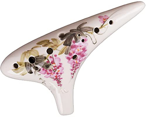 Kreative handbemalte Okarina im U-Boot-Stil, 12-Loch Alto C (AC) Ocarina Blasinstrument, Geschenke für Musikliebhaber Anfänger Schüler
