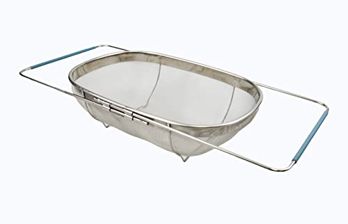 SAMMART Expandable Over The Sink Oval Colander/Mesh Strainer Basket (1)