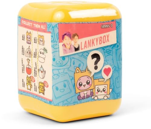 LankyBox Mystery Foxy, Ghost oder Thicc Shark Squishies: Die Stile können variieren, Mehrfarbig, klein (Bonkers Toys LTD 2003)