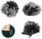 Micro Anti Vent Bonnet,2PCs Parebrise Manchon De en Fourrure,Microphone Furry Windscreen,Bonnette de Microphone pour Enregistreurs Portables Toutes Les Cravates Compactes de Avec Cravate De Microphon