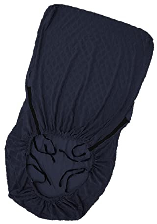 Milageto Funda Elástica para Silla Funda para Sillón de Madera Funda para Silla Azul Oscuro