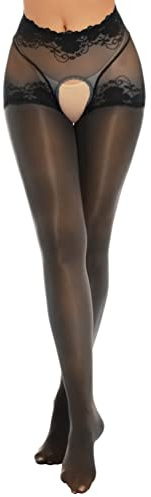 winying Genomskinliga strumpbyxor för kvinnor, spets, lapptäcke, fina strumpbyxor, ouvert, kalsonger, strumpbyxor, strumpor, öppna steg, leggings, tights