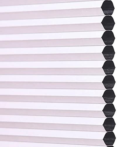 Wabenplissees Für Fenster,Verdunklungsplissee 50cm 55cm 60cm 65cm 70cm 75cm 80cm 90cm 95cm Waben-plissee,Weiße Doppelplissee Thermisch,Plissee Faltrollo Für Home Office,W×H-120x200cm/47.2*78.7in