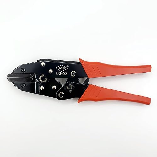 LS-02 Hand Crimping Tool for Non-Insulated Heating Film connectors with Flat Jaws Pipe Crimping plier