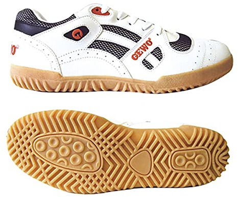 GEWO TT-Super Tischtennisschuhe für Herren und Damen – Leicht, rutschfest, atmungsaktiv – Indoor Hallenschuhe mit robuster Sohle und Mesh-Obermaterial