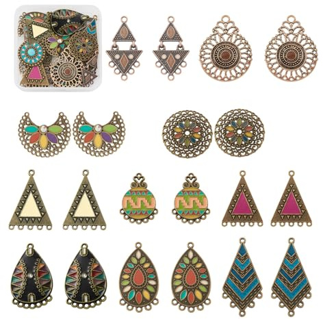 PandaHall Breloque en alliage pour fabrication de bijoux et boucles d'oreilles