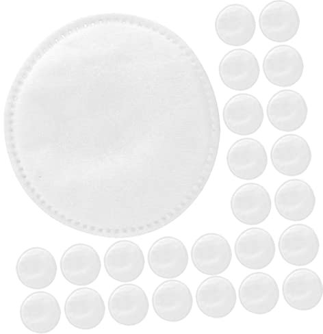 Angoily Runde Einweg Make up Pads 100 Stück Kosmetik Reinigungspads Vliesstoff Weiß Für Tägliche Gesichtspflege Und Make up Entfernung