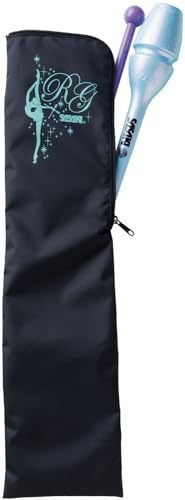 Sasaki AC63 Rhythmic Gymnastics Storage Case, R.G. Girl Club Case, Black x Ice Mint (BICMI)
