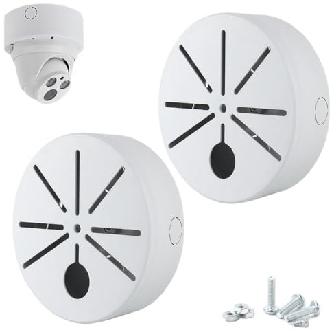 2 Cajas de Conexión para Cámara de Seguridad - Soporte Universal para Ocultar Cables, Cubierta Exterior, Base para CCTV