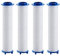 PRAOFRT 4 Pezzi Filtro doccia anticalcare Filtro anticalcare doccia Filtro Doccia in Cotone PP Filtro Doccia a Risparmio Energetico per la Rimozione Della Cartuccia dei Sedimenti（7.5x 2.5cm）