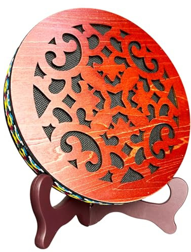 8'' Water Stream Drum | Rain Disk Water-Fall | Instrument for Sound Therapy | Ocean Drum | Sonic Energy Wave Drum | Yoga Meditation | Release Pressure | Music Healing Instrument (With Display Stand)