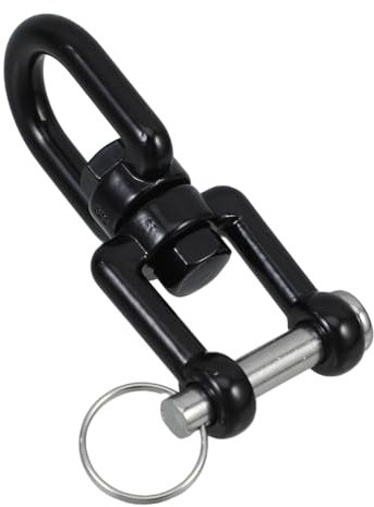 HIAKDOFT Gancio Girevole per Amache e Altalene Anello Rotante per Ropes e Cavi Design Compatto e Multi Funzione Compatibile con Attrezzature per Arrampicata e Yoga Aereo