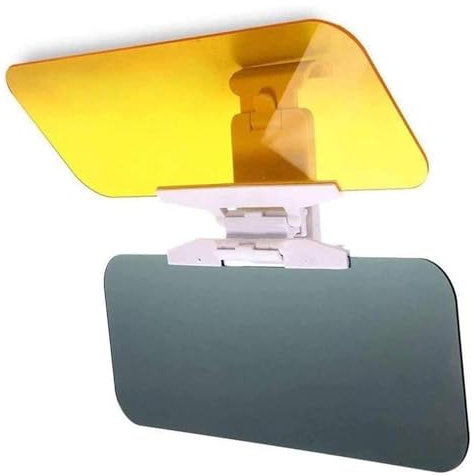 Car Sun Visor with Polarized Glare Protection, Universal Fit, 2 in 1 Polarized Sun Visor for Clearer Vision,Compatible with All Vehicle Types