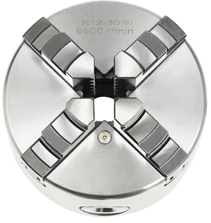 Vierbackenfutter 4 Backenfutter, Vierbackenfutter für Drechselbank und Backenfutter Drehbankfutter, Außenspannbereich: 22-63 mm, Innenklemmbereich: 2-22 mm Manual Vierbackenfutter Drehfutter