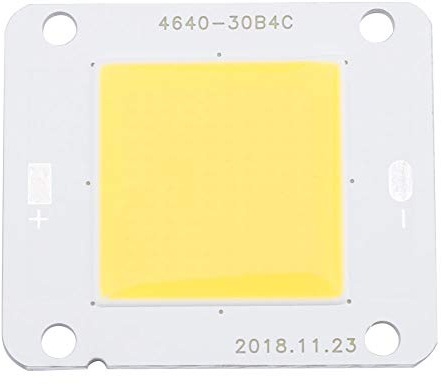 TOPINCN Sorgente Luminosa LED Integrata COB Ad Alto Flusso Luminoso da 50 W per Luci di Proiezione, Luci di Inondazione, Spot - Bianco Caldo - 1,8x1,6 Pollici - [3] Scene Applicabili (3000-3200K)