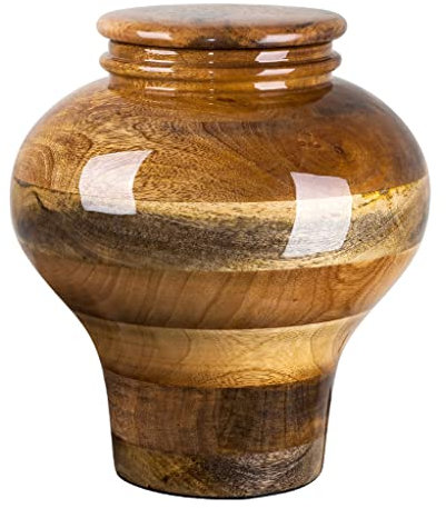 unique.urns_caskets Superbe et très spécial en bois Mango funérailles Urne funéraire pour cendres Wu50