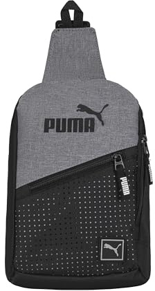 PUMA EVERCAT SIDEWALL SLING BACKPACK, One Size, Heather Grey