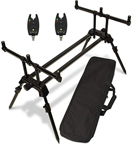 G8DS idealer Allround-Pod + 2X Bissalarm mit Lautstärkeregler, robust, ideal für Unterwegs, Outdoor, Freizeit, Camping, Angeln