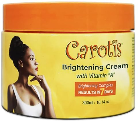 CAROTÏS, Skin Brightening Cream – 300ml / 10.14fl oz – 7 Day Night Cream for Uneven Skin Tone, with Vitamin A