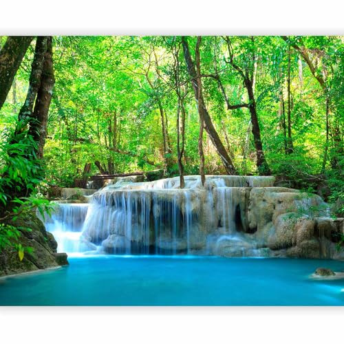 murando - Fototapete selbstklebend Wasserfall, 196x154 cm, Schlafzimmer | Selbstklebend ohne Kleister, Full HD Druck, ideal fürs Wohn- oder Schlafzimmer, schnelle Montage, lichtbeständig, geruchsfrei