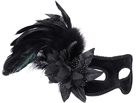 Maskerad mask för kvinnor | fjäder blomma COS ögonmasker för venetiansk kostym | karneval bal bal maskeraddräkt Mardi Gras De dödas dag halloween dans fest jultillbehör