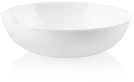 Large Glass Meal Bowl - Winter Frost White, 46 oz
