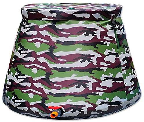 EUPXRHY Faltbare Wasserkanister, Tragbarer Wassersack Camping Wasserfass 100 200 300 500 1000 2000 3000 Liter, Flexible Wasserblase ReißWiderstand Wassertank Regenwasser Garten,200L