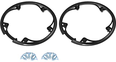 X AUTOHAUX 2 Stück Fahrrad Kettenschutzring Kettenschutz Fahrrad Kettenschutz Abdeckung mit 10 Schrauben für 48 Zähne Fahrrad Mountainbike