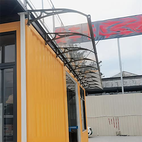 WORDFUN Marquise De Fenêtre De Porte, Marquise Porte D'entree, Toit De Porte, Pluie Neige Abri, Auvent De Véranda, Pluie Et Neige Protection, pour Maison De Fenêtre De Balcon De Garage