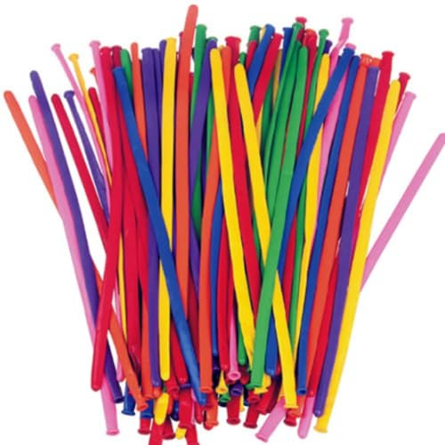 Bolsa de 100 globos para modelar aprende a modelar globos, globlos de modelar, hinchador doble acción, muy fácil en vídeo.