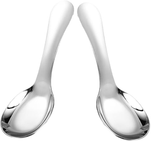 MAGICLULU 2pièces Lot De Cuillères à Soupe Acier Inoxydable Multifonctionnelles Pour Garçon Fille Simples Et Pratiques Pour Cuisine Quotidienne