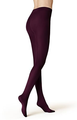 KUNERT Damen Strumpfhosen Velvet 40 semi-blickdicht matt-schimmernd 40 DEN dark raisin 1640 44-46