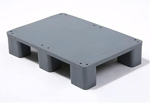 MekUk Kunststoffpalette Kunststoffpaletten-Frachtlagerregale, niedrige Plattform, Supermarktregale for Lager, Lagerraum für Zwinger, Garten, Keller, Patio (Color : Gray-1pc, Size : 80x80x12cm)