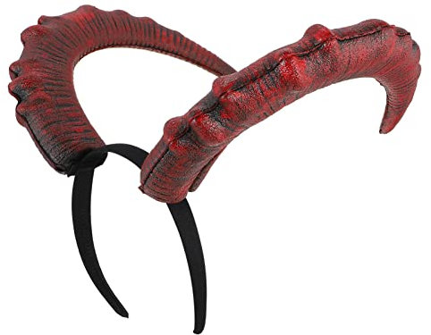 MERRYHAPY 1pc Devil Horn Headband for Halloween Costume Party Evil Horns Hairband for Carnival Cosplay and Themed Events Unique Accessory for Spooky Celebrations