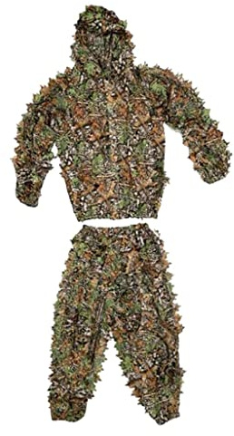 Pegciuho Traje de Camuflaje 3D con Diseño de Hojas para Entrenamiento de, Los Adultos