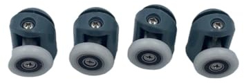 SkyjOy Roulette Douche Lot de 4 à 8 poulies for cabines de Douche/Rouleaux de Salle de Douche/glissières/Roues/poulies de diamètre 20 mm/22 mm/23 mm/25 mm/27 mm Roulette Porte Coulissante Douche(4pcs