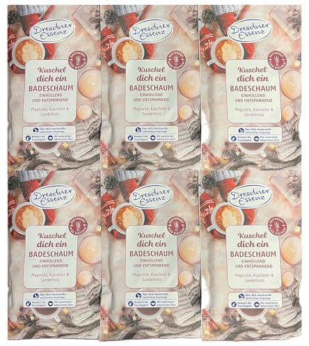 6er Pack Dresdner Essenz Badeschaum Kuschel dich ein 6 x 60g