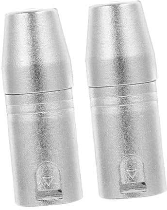 HOMSFOU 2pièces Adaptateur XLR Jack Connecteur Audio Mâle XLR Broches Port Femelle Jack Accessoire pour Équipement