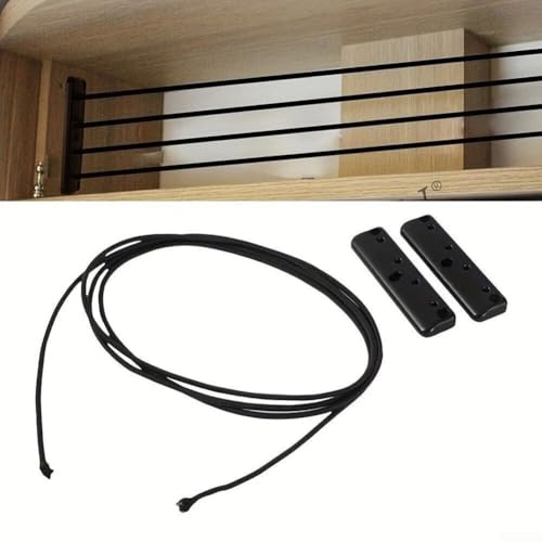 Wohnmobil-Gepäcknetz, 220 cm Einstellbar Aufbewahrungsnetz, Aufbewahrungsregale mit Schrauben, Stabiler Schrankzaun, Lieferwagen-Aufbewahrung und LKW-Organizer Fallschutz für Auto, Camping, Heim